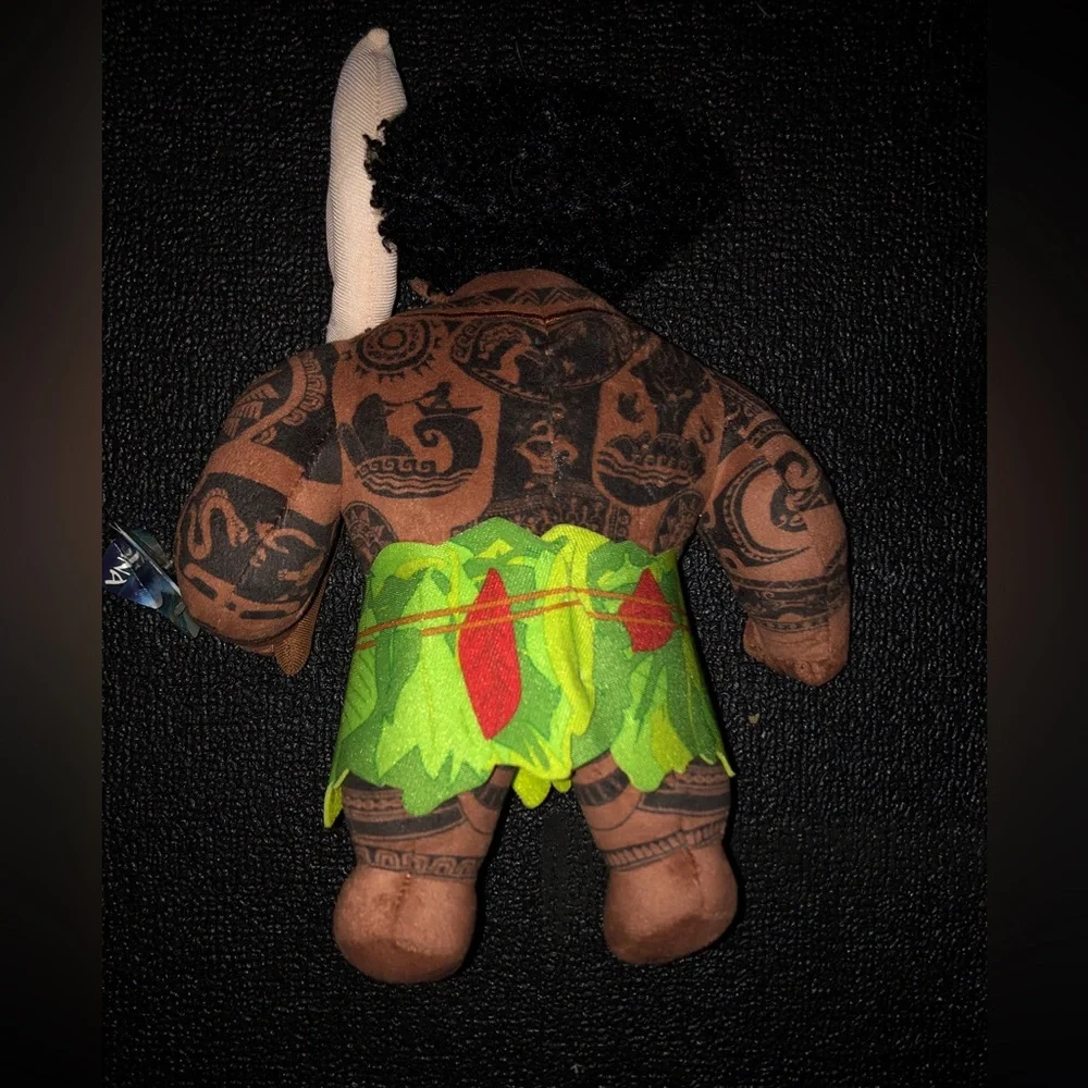Disney Moana & Maui Plush Dolls Brown Green Pink